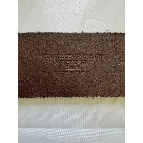 Vintage Ed Hardy M Unisex Handmade Genuine Leather 7829 Melrose - Picture 7 of 8